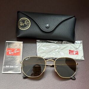 Ray-Ban Classic Gold Frame Sunglasses